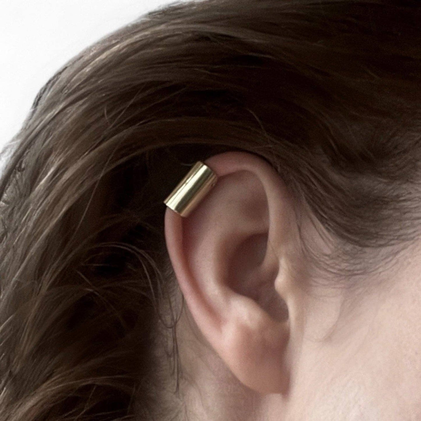 Gold Earlobe Cuff Earring (One Piece)