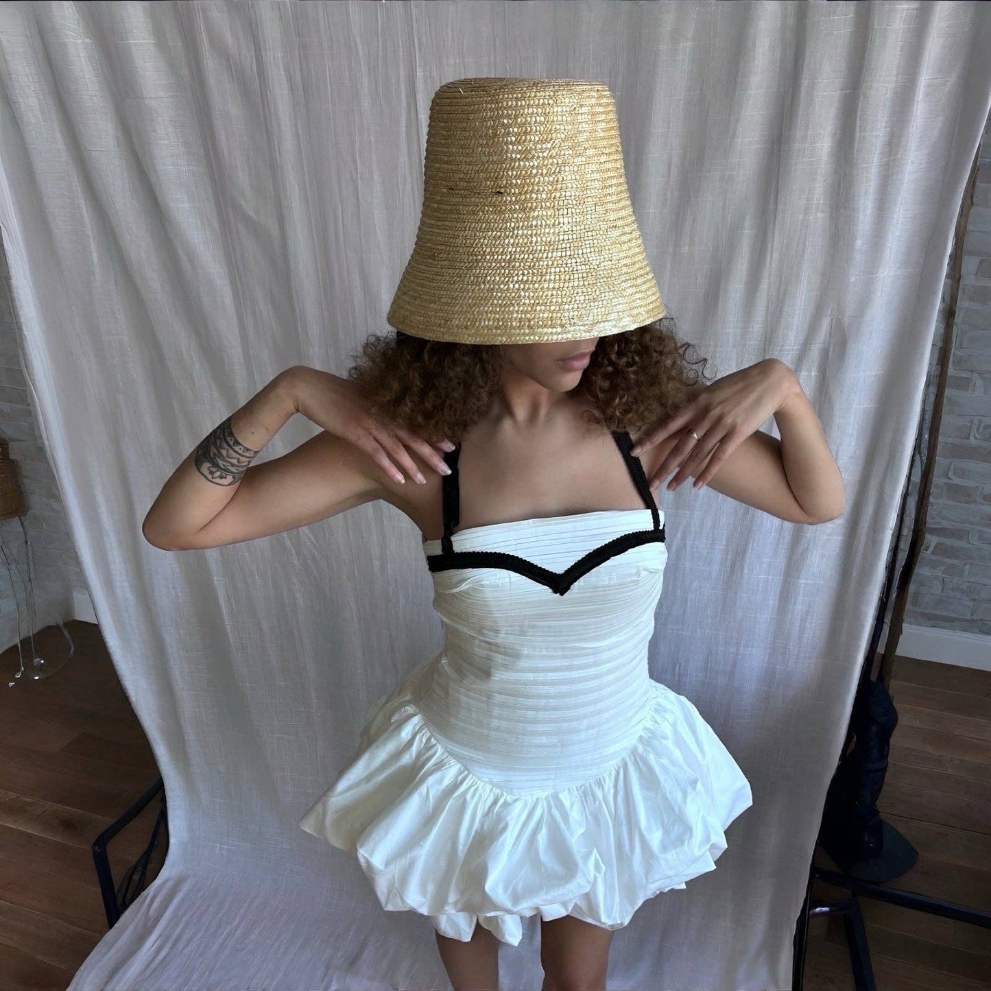 London Atelier - Raffia Lamp Bucket Hat