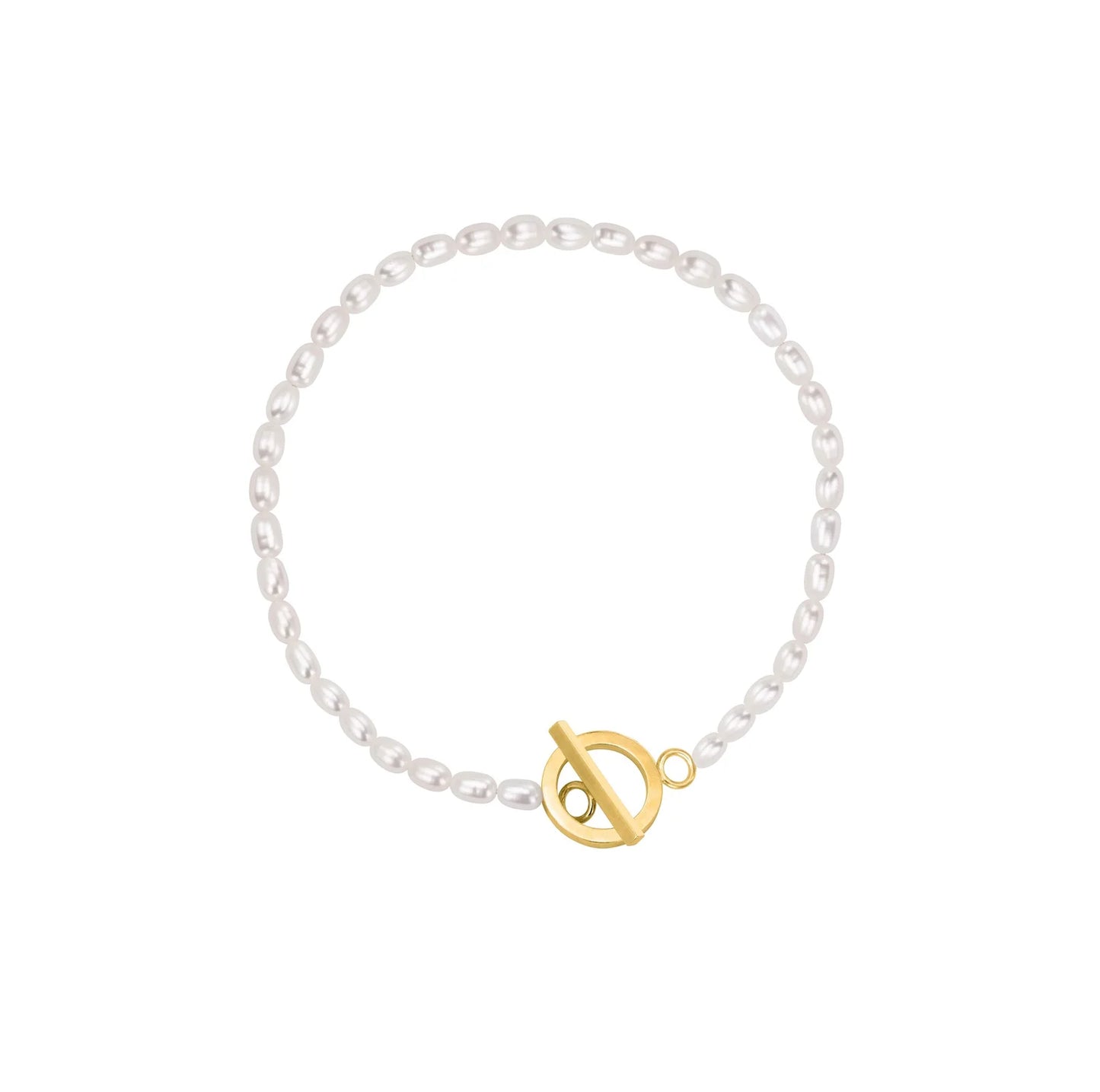 Olivia Taylor - Classic Pearl Necklace - Gold