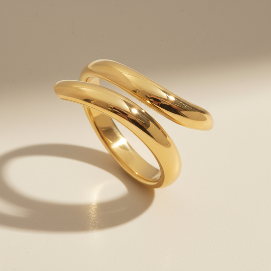 Gold Lunar -  Sleek Ring