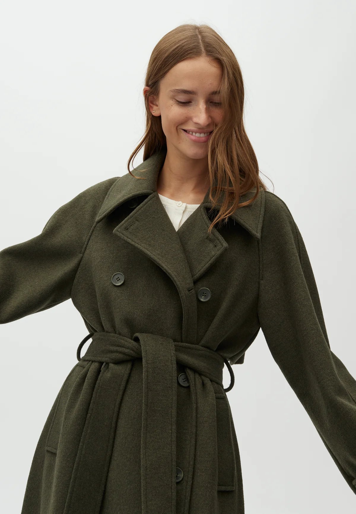 MbyM - Odonna Coat, Dusty Olive Melange