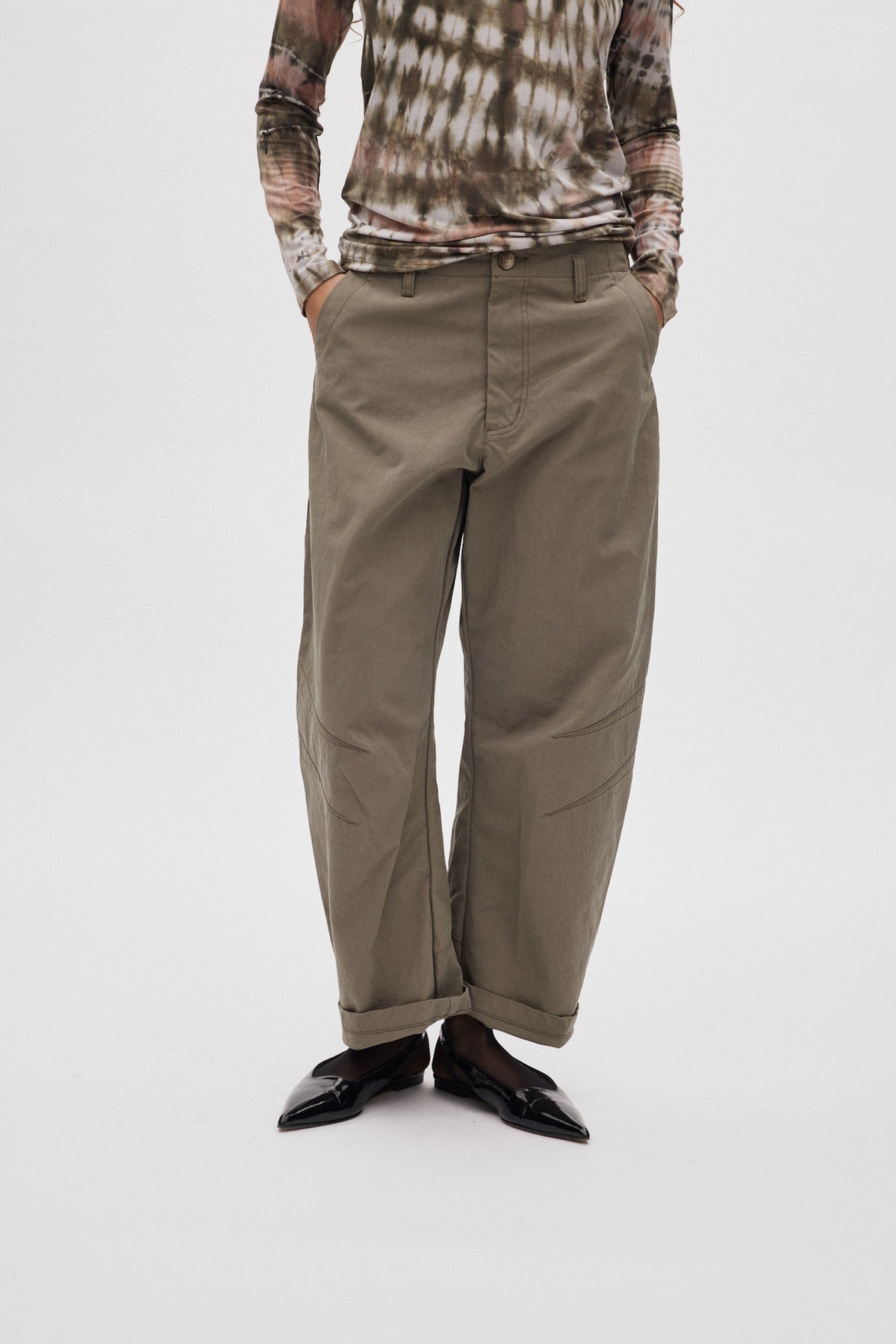 Rabens Saloner - October Utility Shaped Pants, Asphalt