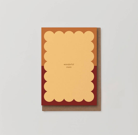 Kinshipped - Wonderful Mum Mother's Day Foiled Greeting Card