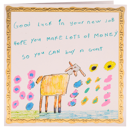Arthouse Unlimted - Good Luck in Your Job, Greetings Card