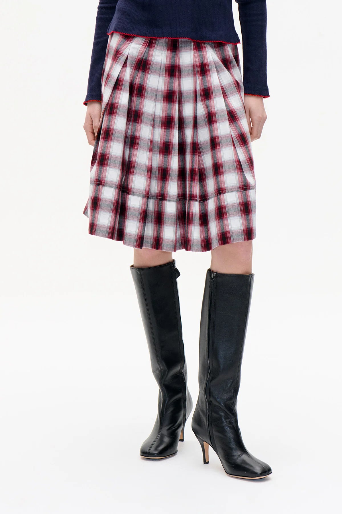 Baum und Pferdgarten - Silja Skirt, Red Check
