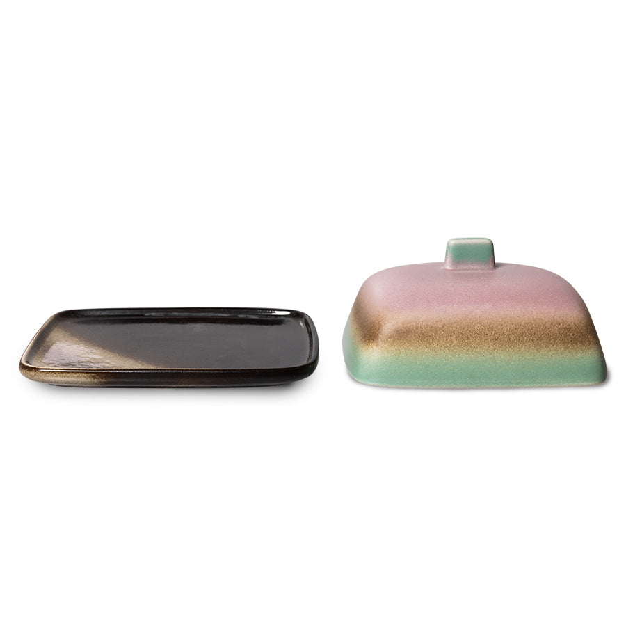 HKLIVING - 70’s Ceramics: Butter Dish, Mercury
