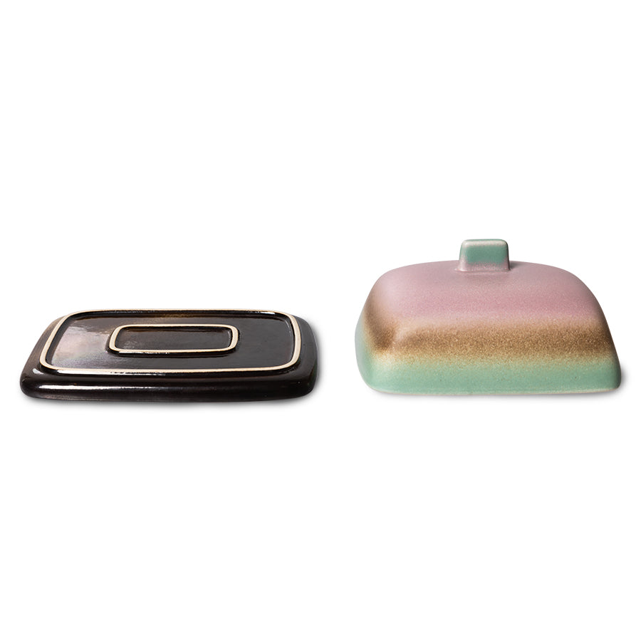 HKLIVING - 70’s Ceramics: Butter Dish, Mercury