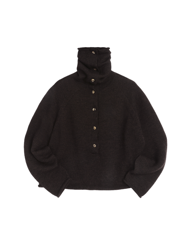 YMC - Runaway Neck, Dark Brown