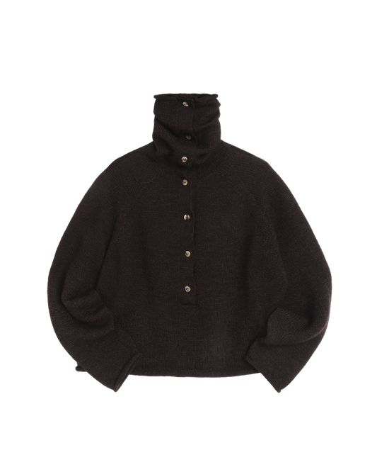 YMC - Runaway Neck, Dark Brown
