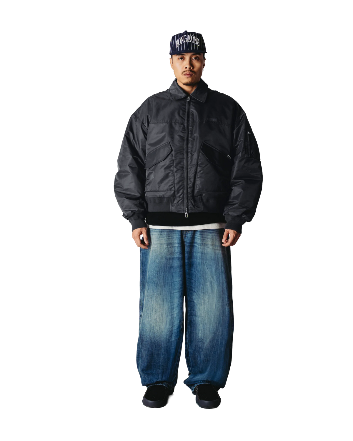 WOODBIRD - Osamu Bomber Jacket, Antra Grey