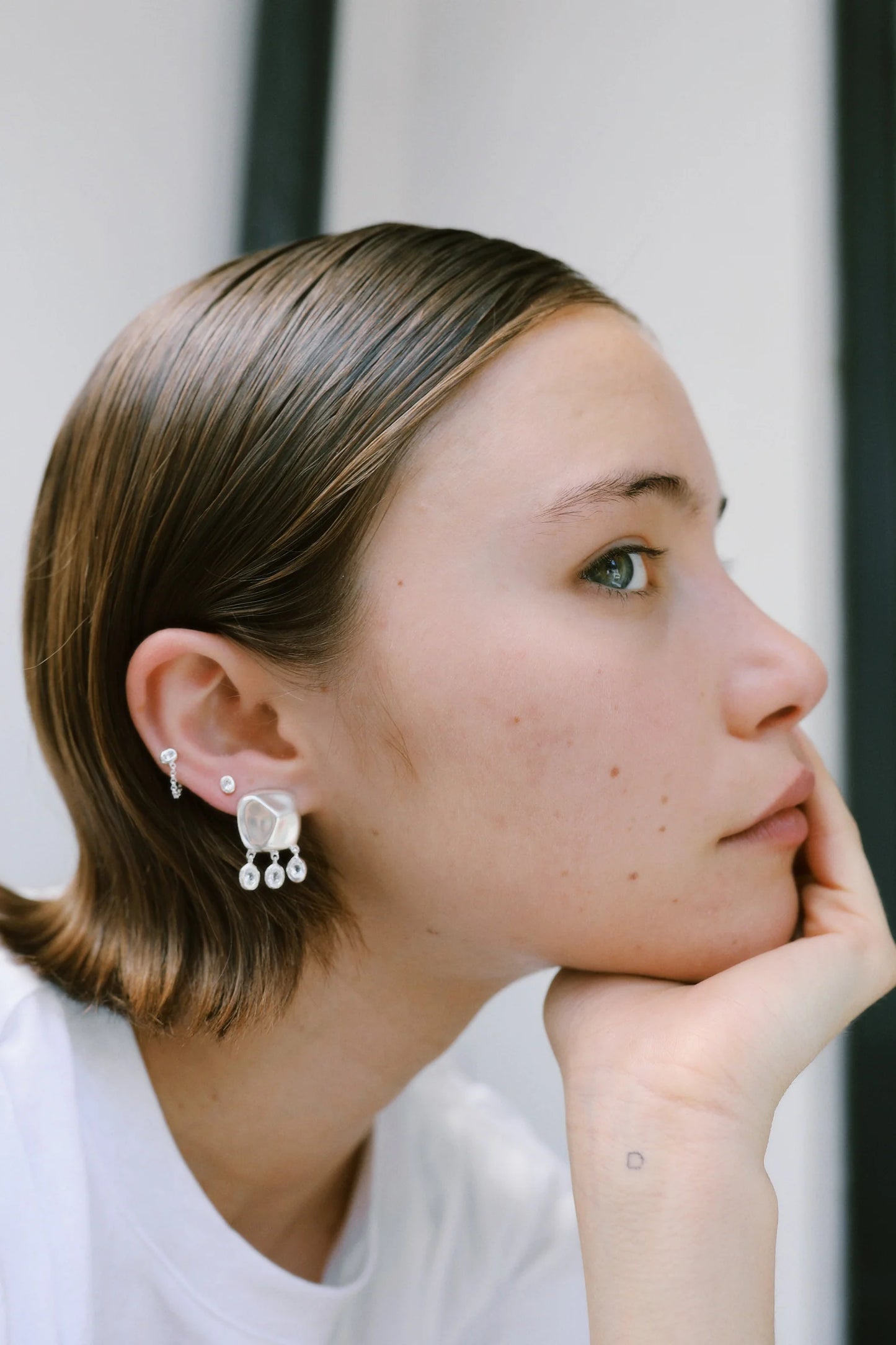 Tyger by the Tail - Nyx Earrings, Silver