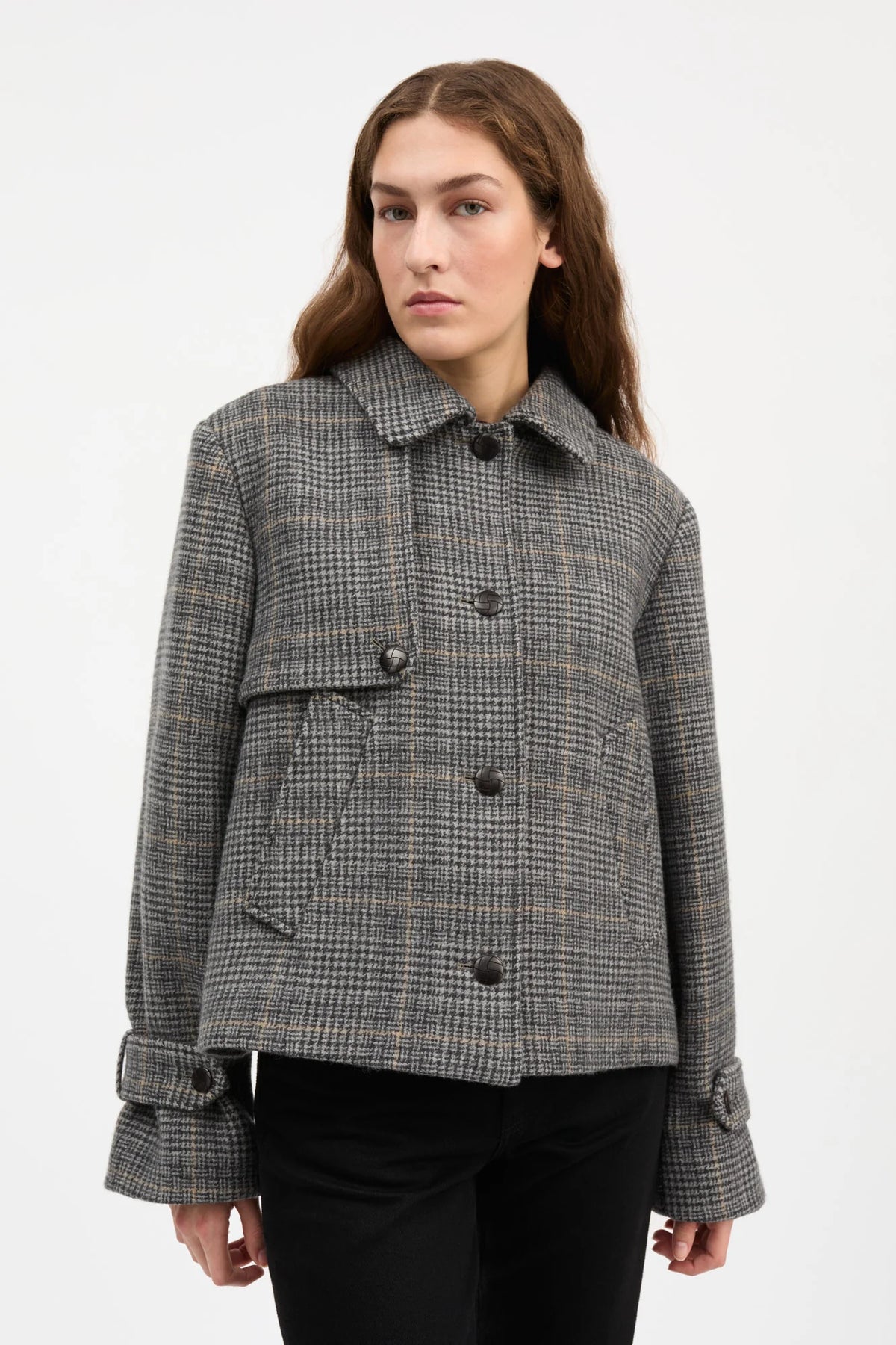 Skall Studio - Harriet Jacket, Grey Check