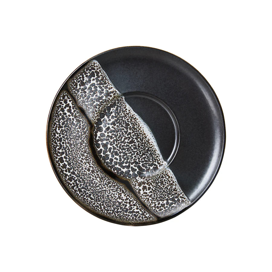HKLIVING - 70's Ceramics: Saucers, Big Sur (Set of 4)