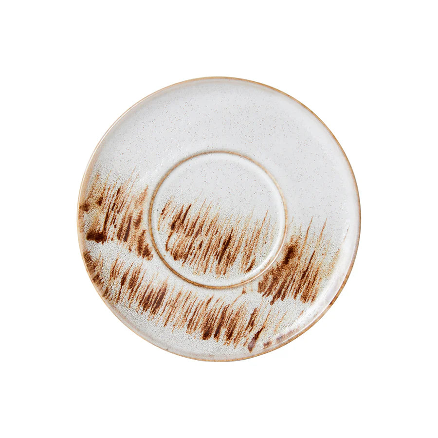HKLIVING - 70's Ceramics: Saucers, Big Sur (Set of 4)