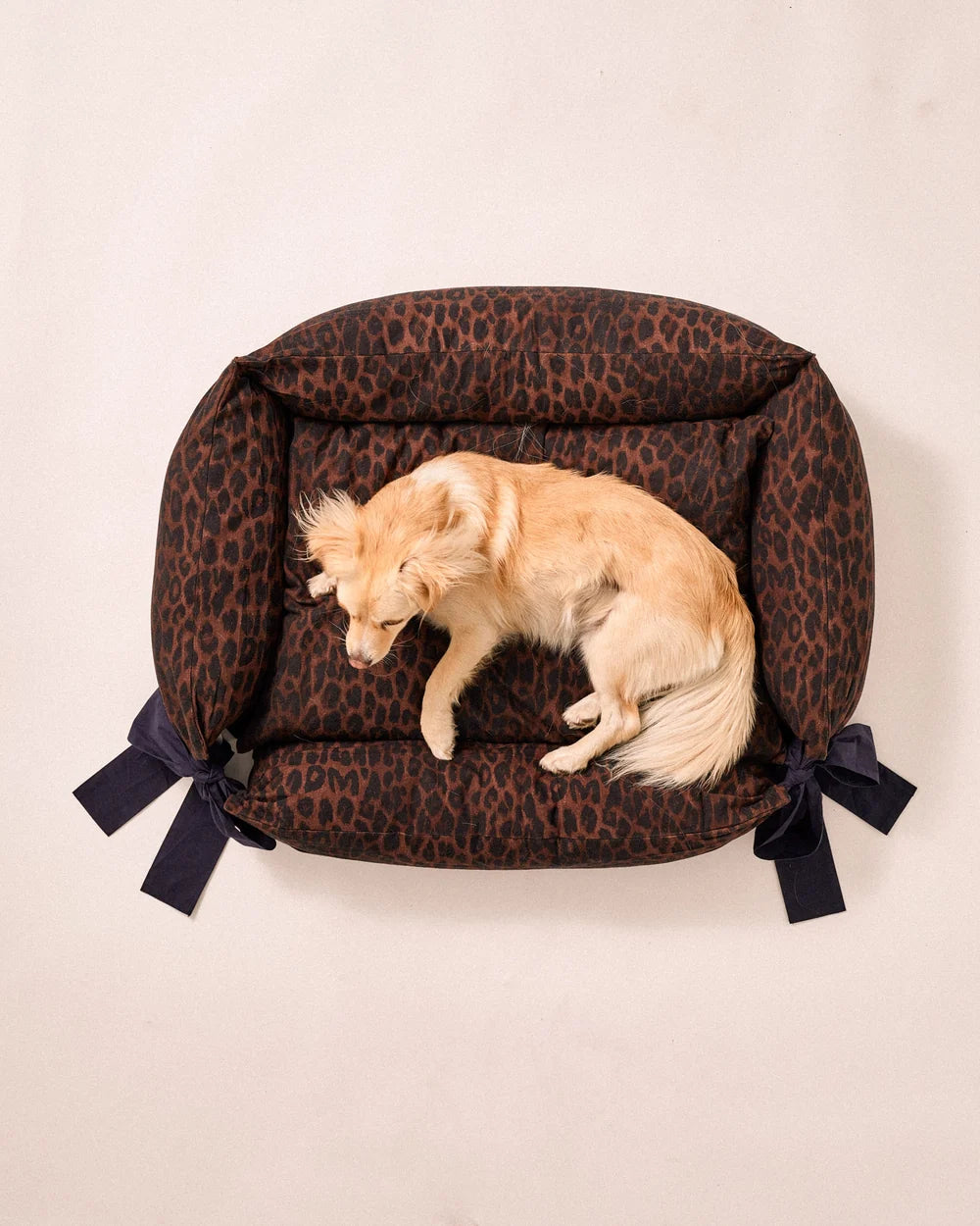 Damson Madder - Dog Bed, Dark Leopard