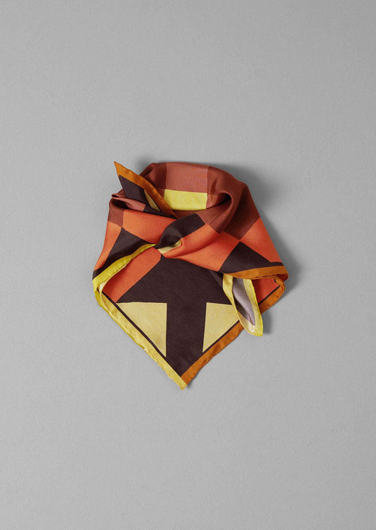 TOAST - Pinwheel Print Silk Bandana - Plum