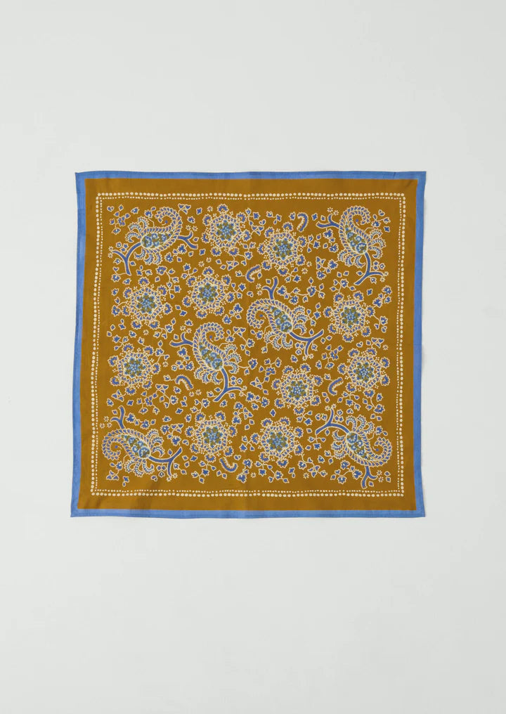 TOAST - Provencal Paisley Print Bandana, Cumin
