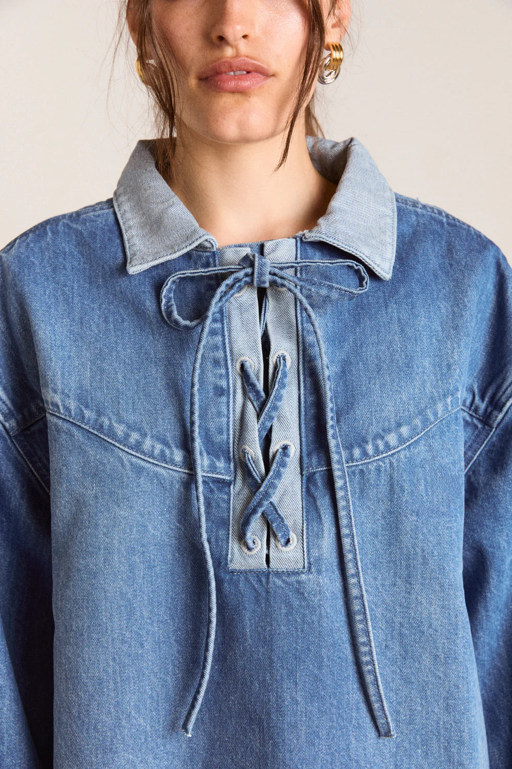 Damson Madder - Scarlett Rugby Shirt, Bayou Wash