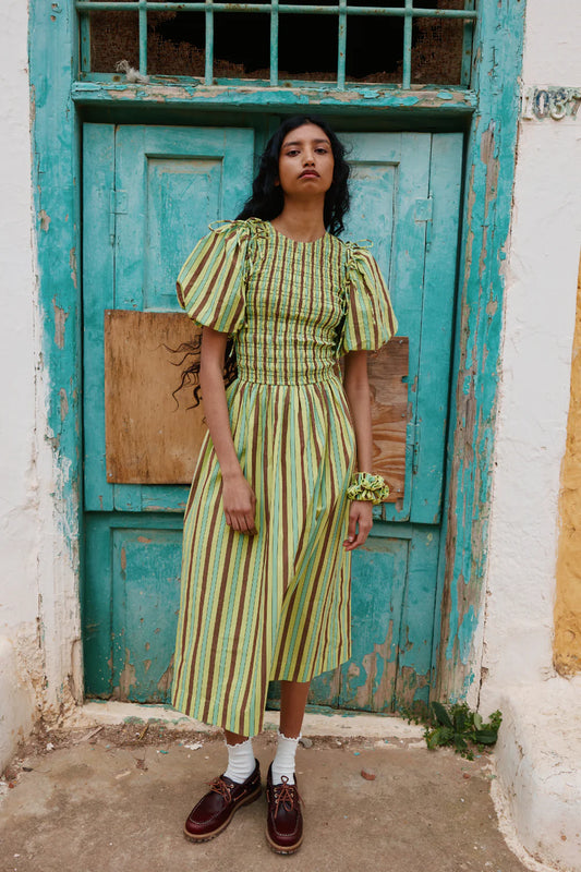 Damson Madder - Becca Midi Dress - Tropical