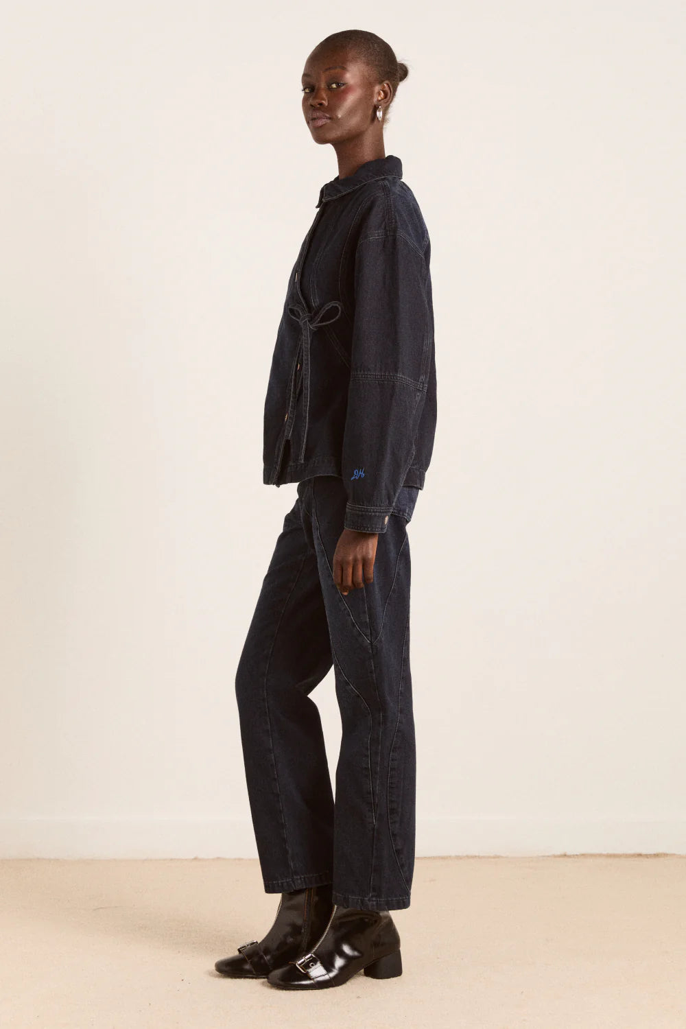 Damson Madder - Juli Jeans, Wavy Seams