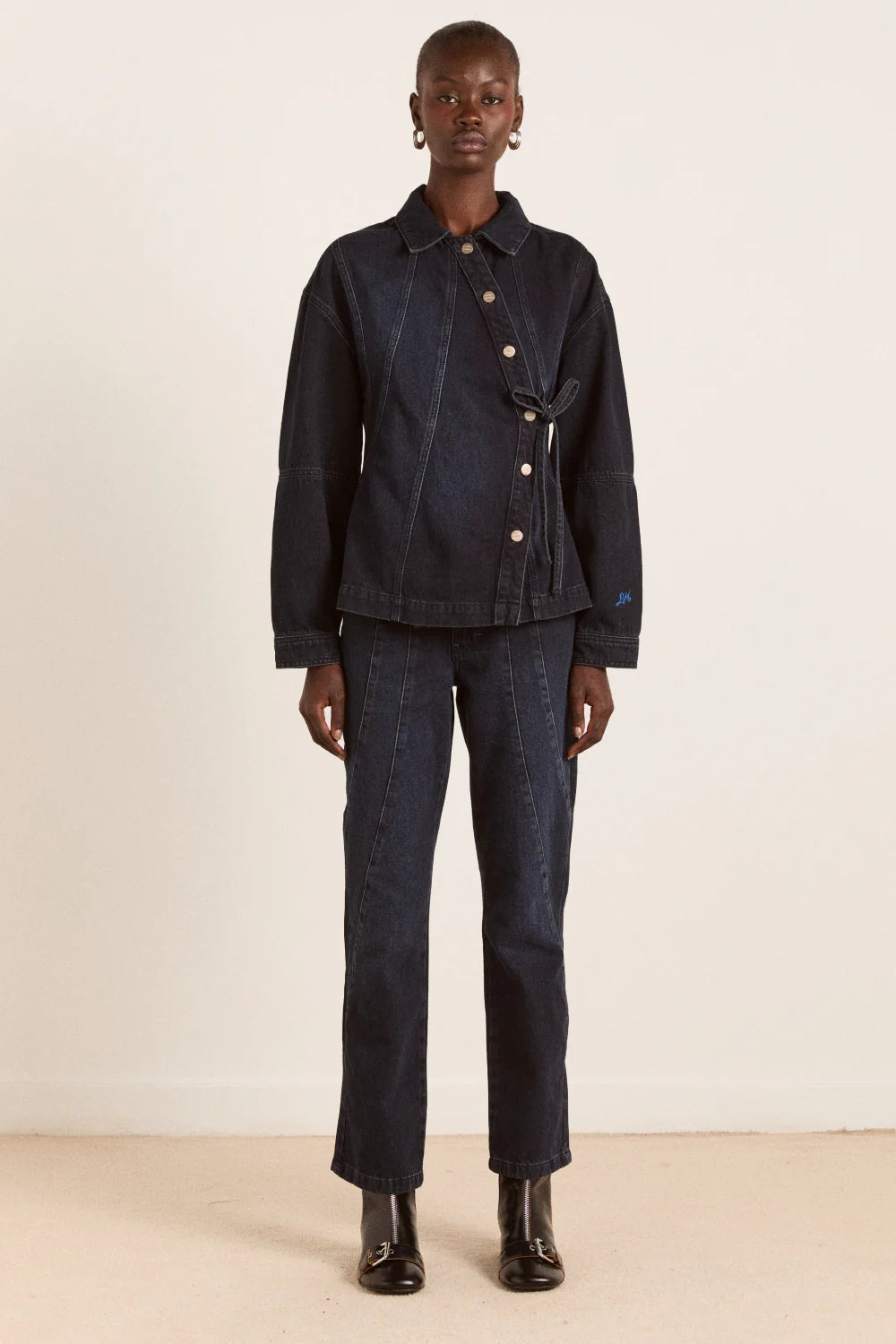 Damson Madder - Juli Jeans, Wavy Seams