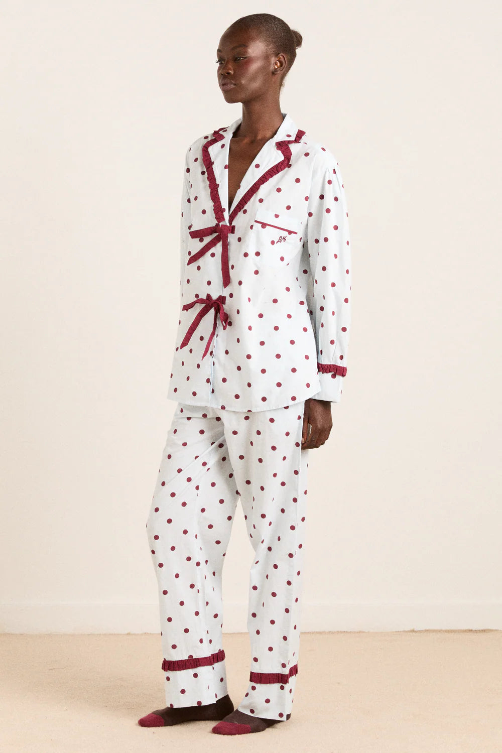 Damson Madder - Antonella PJ Set, Polka Dot