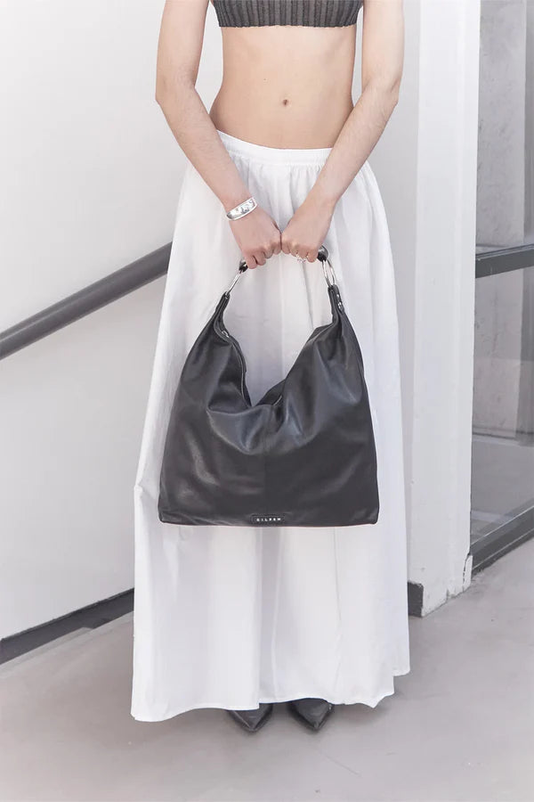 Silfen - Stevie Shoulder Bag, Black Leather