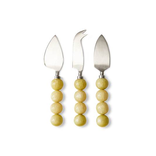 HKLIVING - Cheese Knives, Lemon (set of 3)