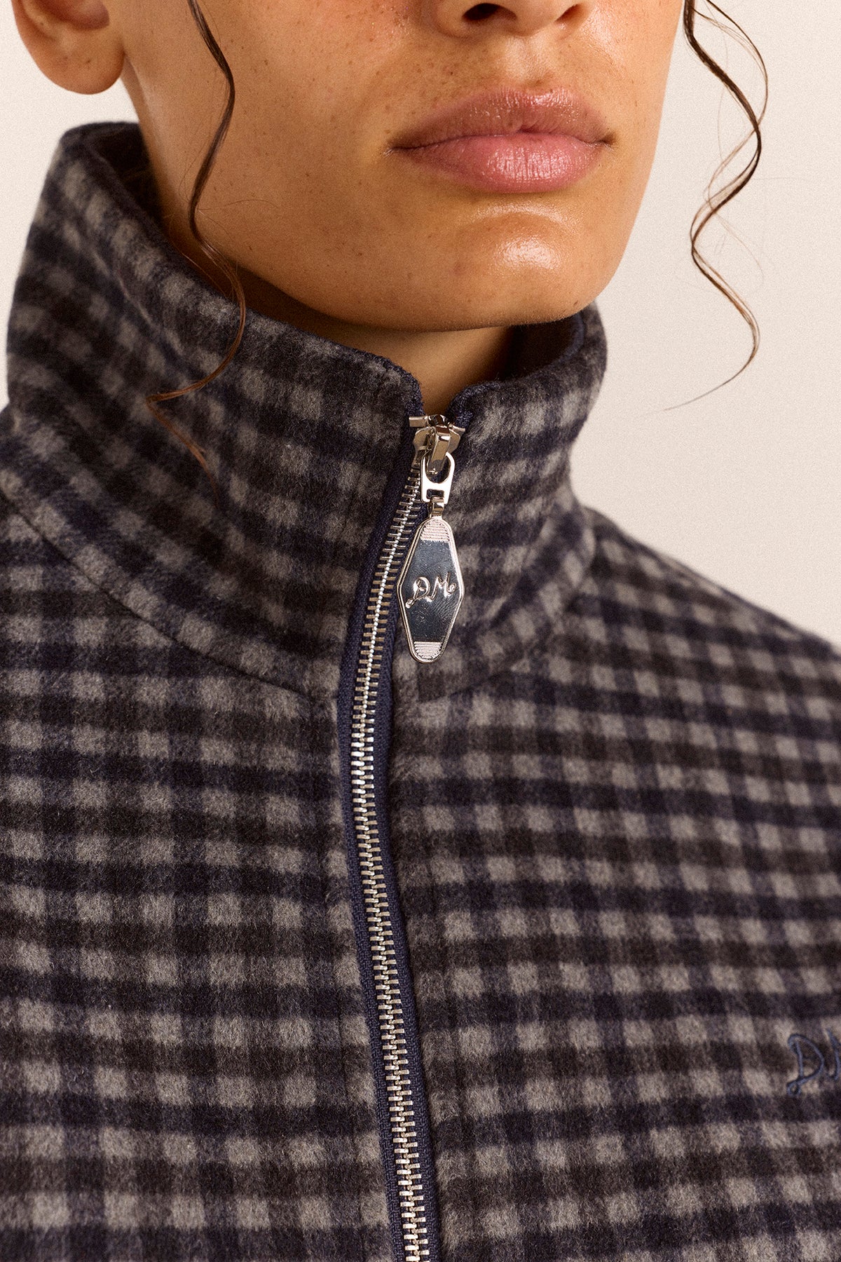 Damson Madder - Pixie Wool Bomber, Willow Gingham