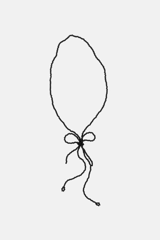 Labro - Bow Necklace, Black
