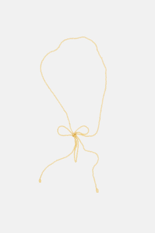 Labro - Bow Necklace, Gold