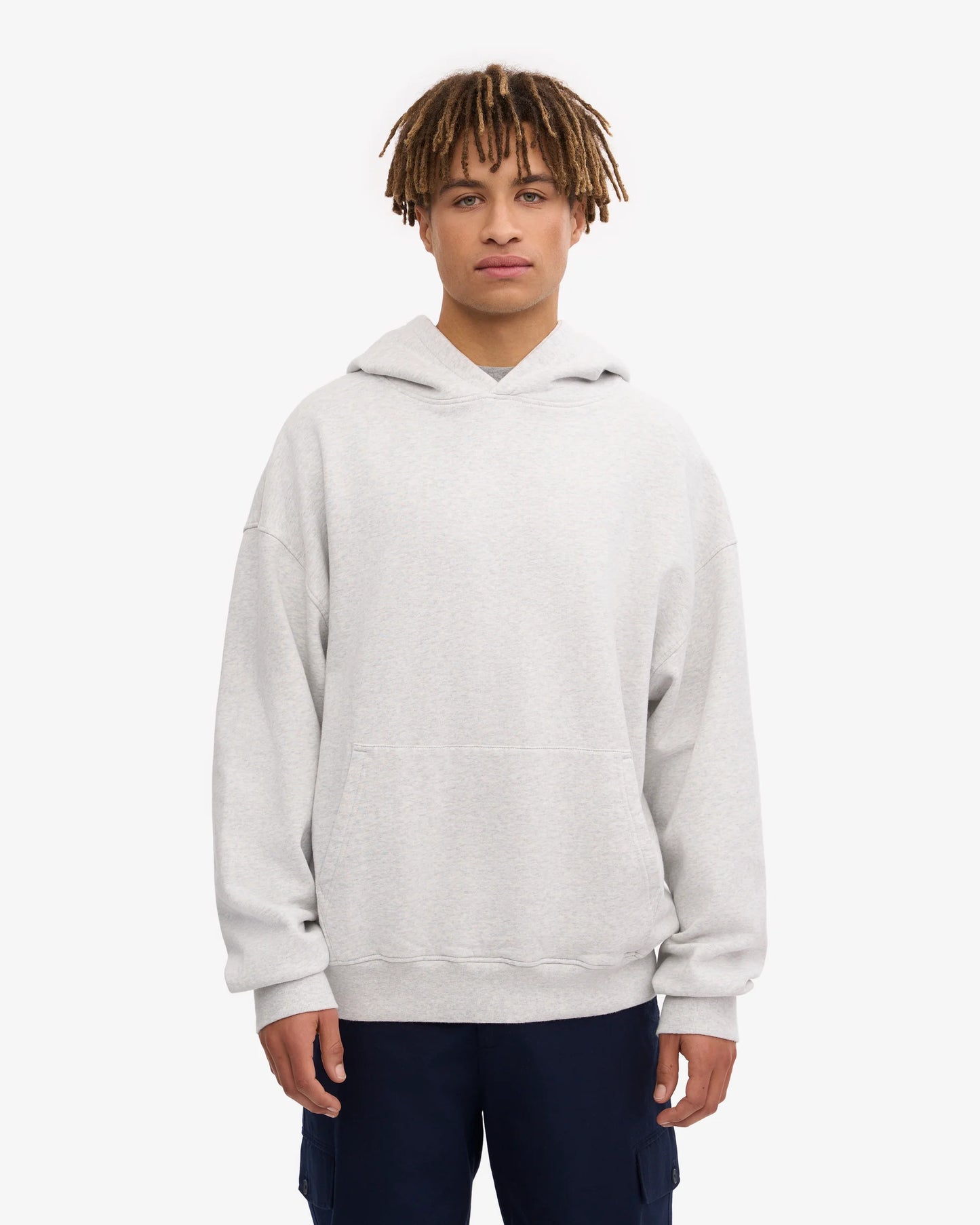 Colourful Standard - Oversized Organic Hoodie, Snow Melange