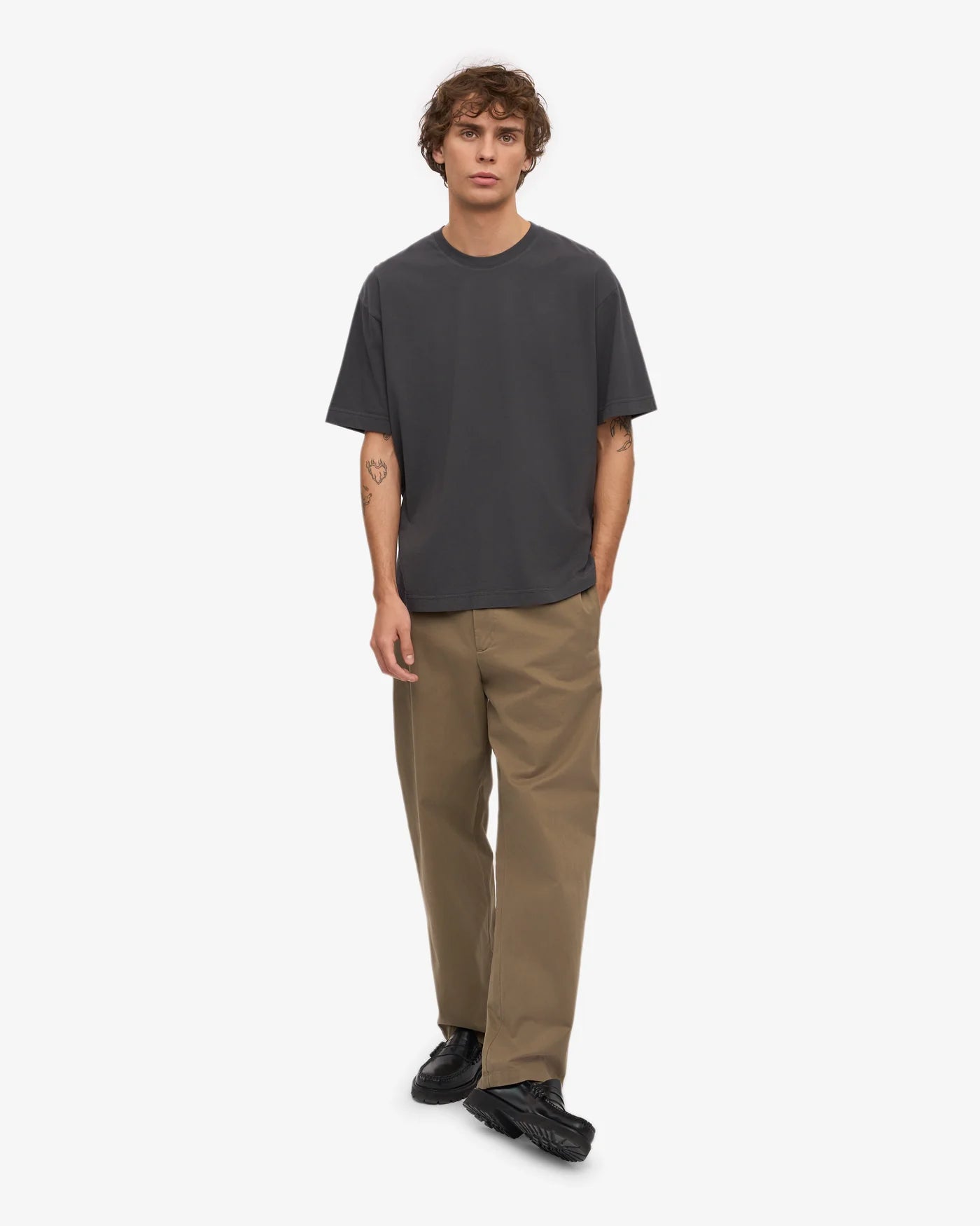Colourful Standard - Oversized Organic T-Shirt, Lava Grey