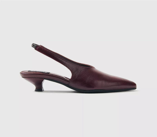 Alohas - Eros Leather Pump, Burgundy