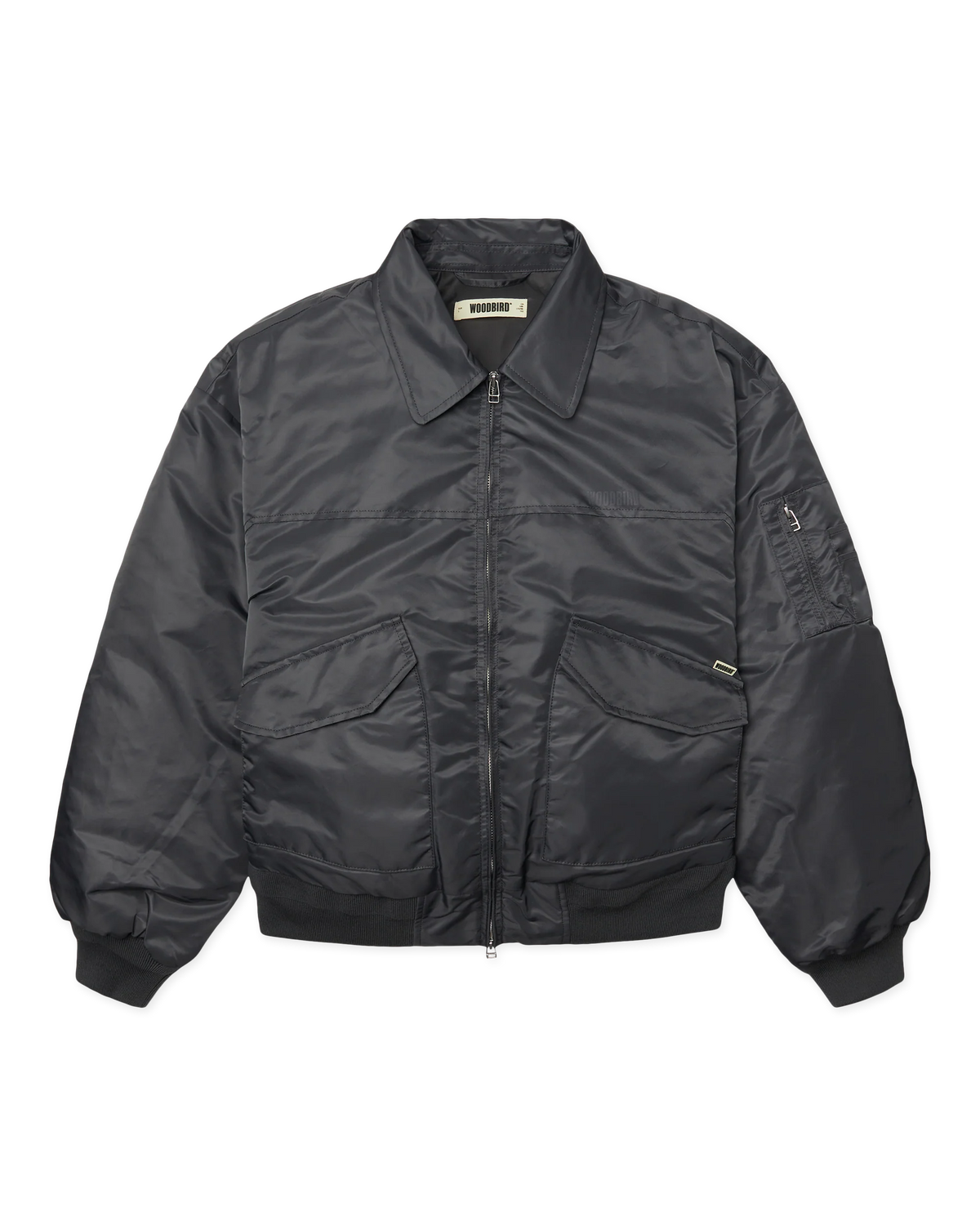 WOODBIRD - Osamu Bomber Jacket, Antra Grey