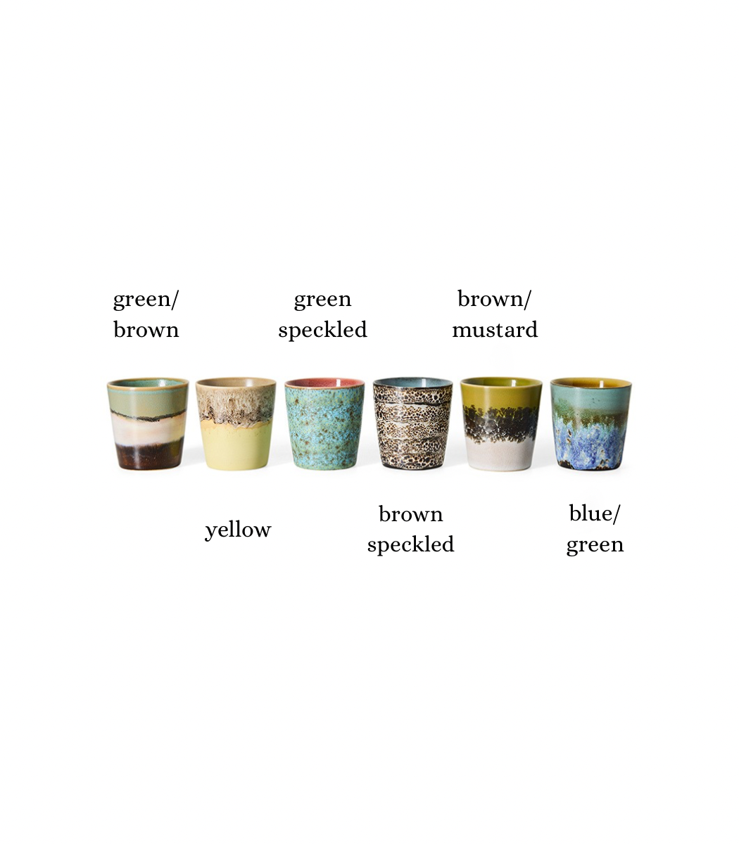 HKLIVING - 70s ceramics: Coffee Mugs, Indulgence