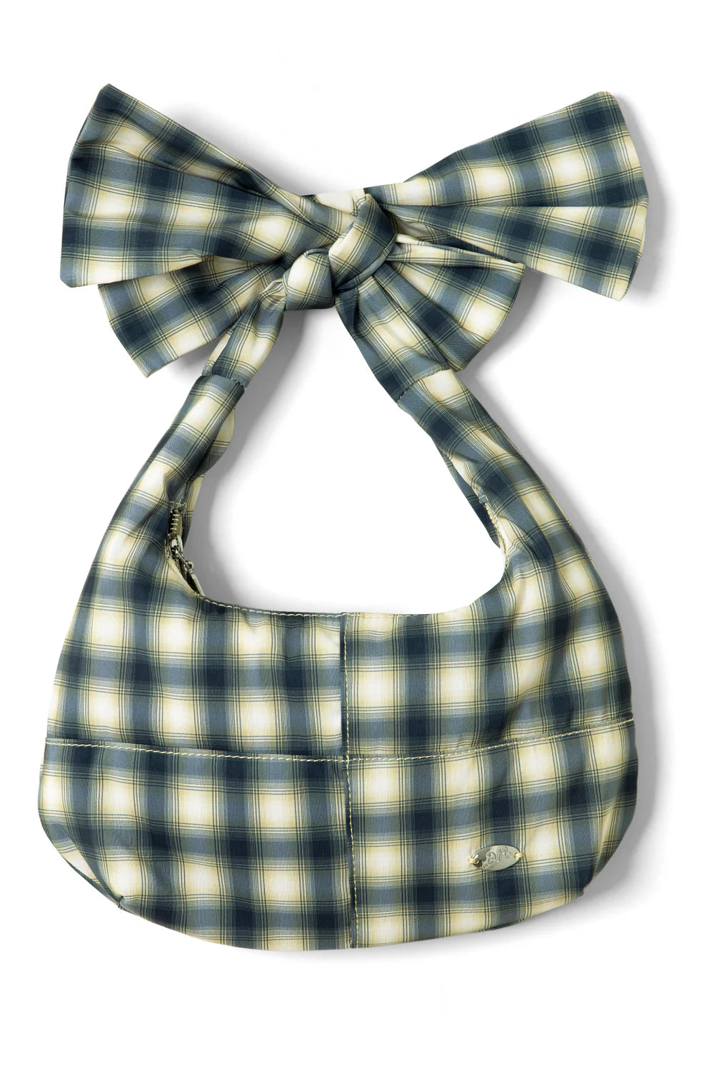 Damson Madder - Roo Check Tie Bag, Cardamon Check