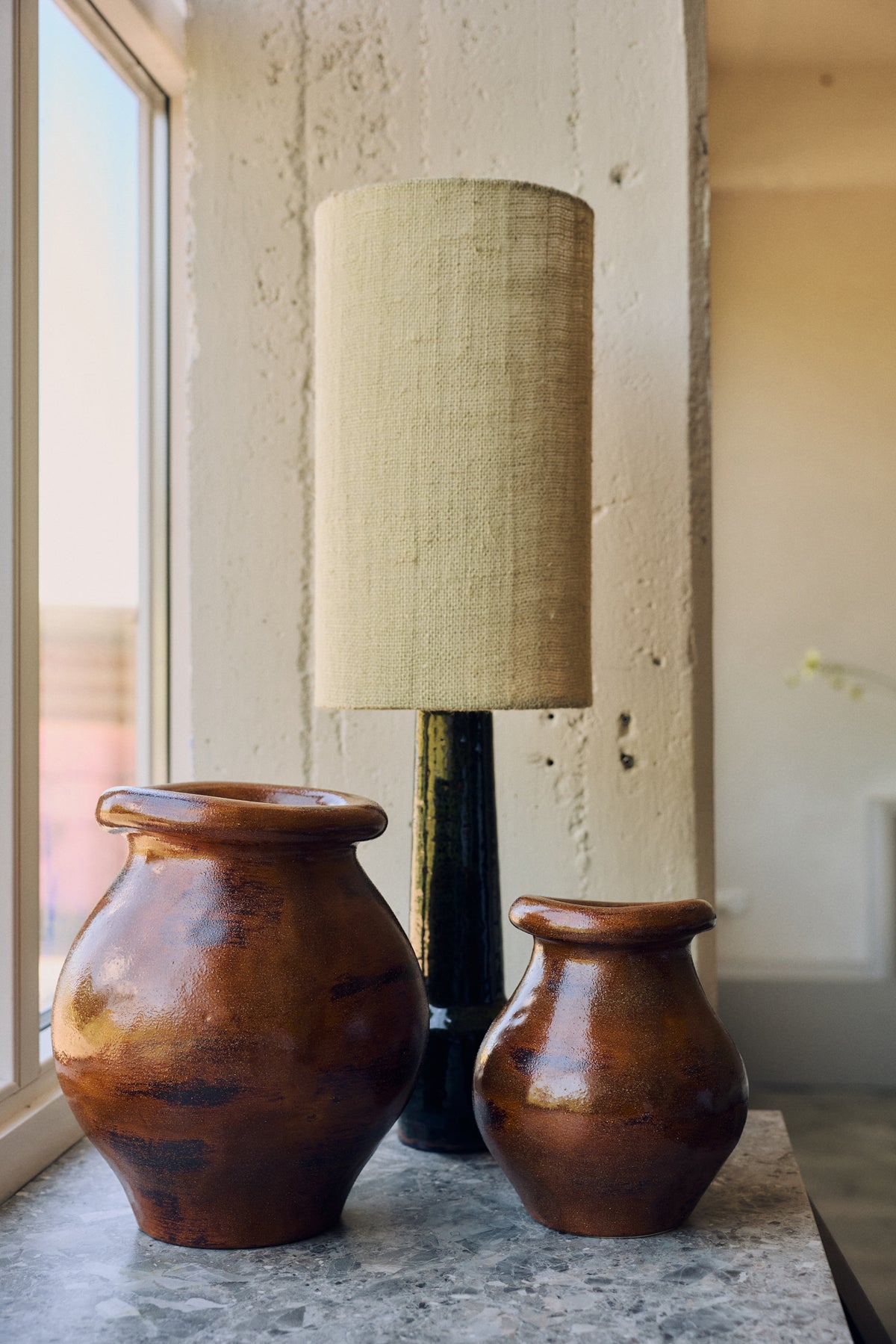 HKLIVING - Robust Medium Vase, Burnt Umber