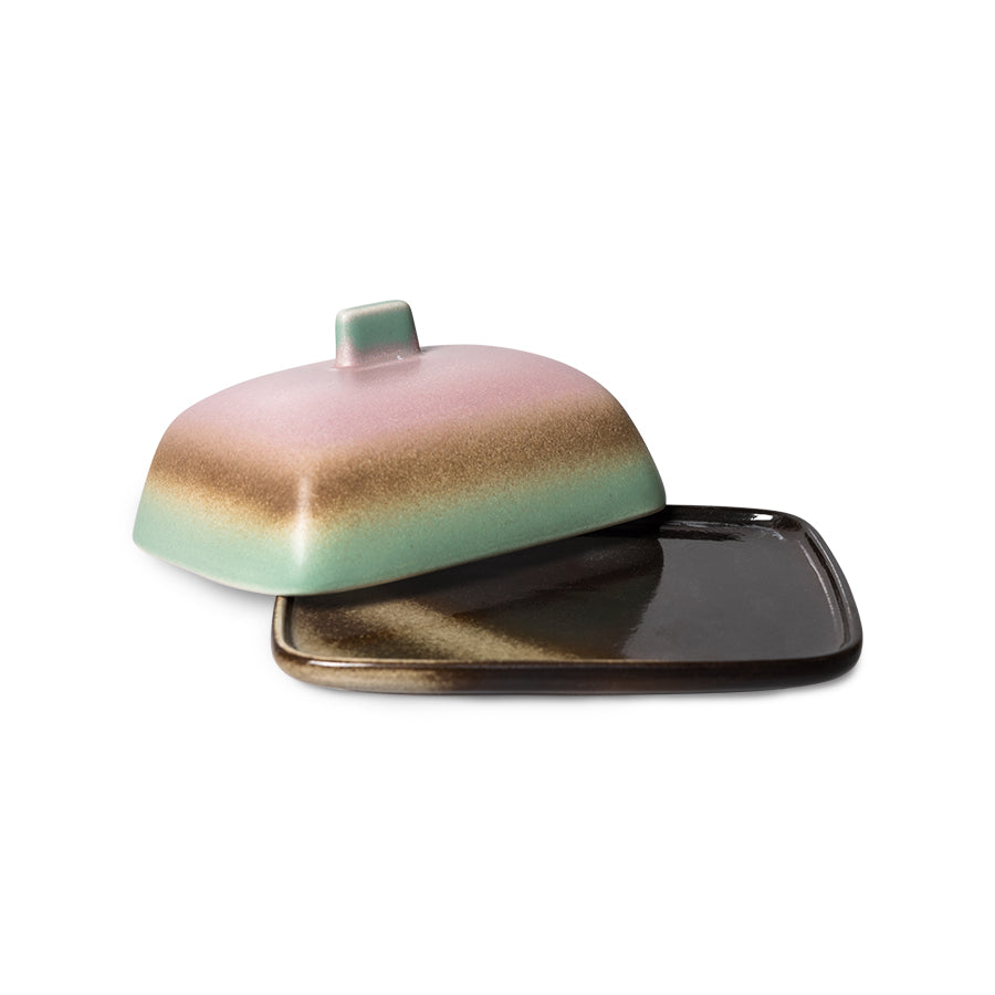 HKLIVING - 70’s Ceramics: Butter Dish, Mercury