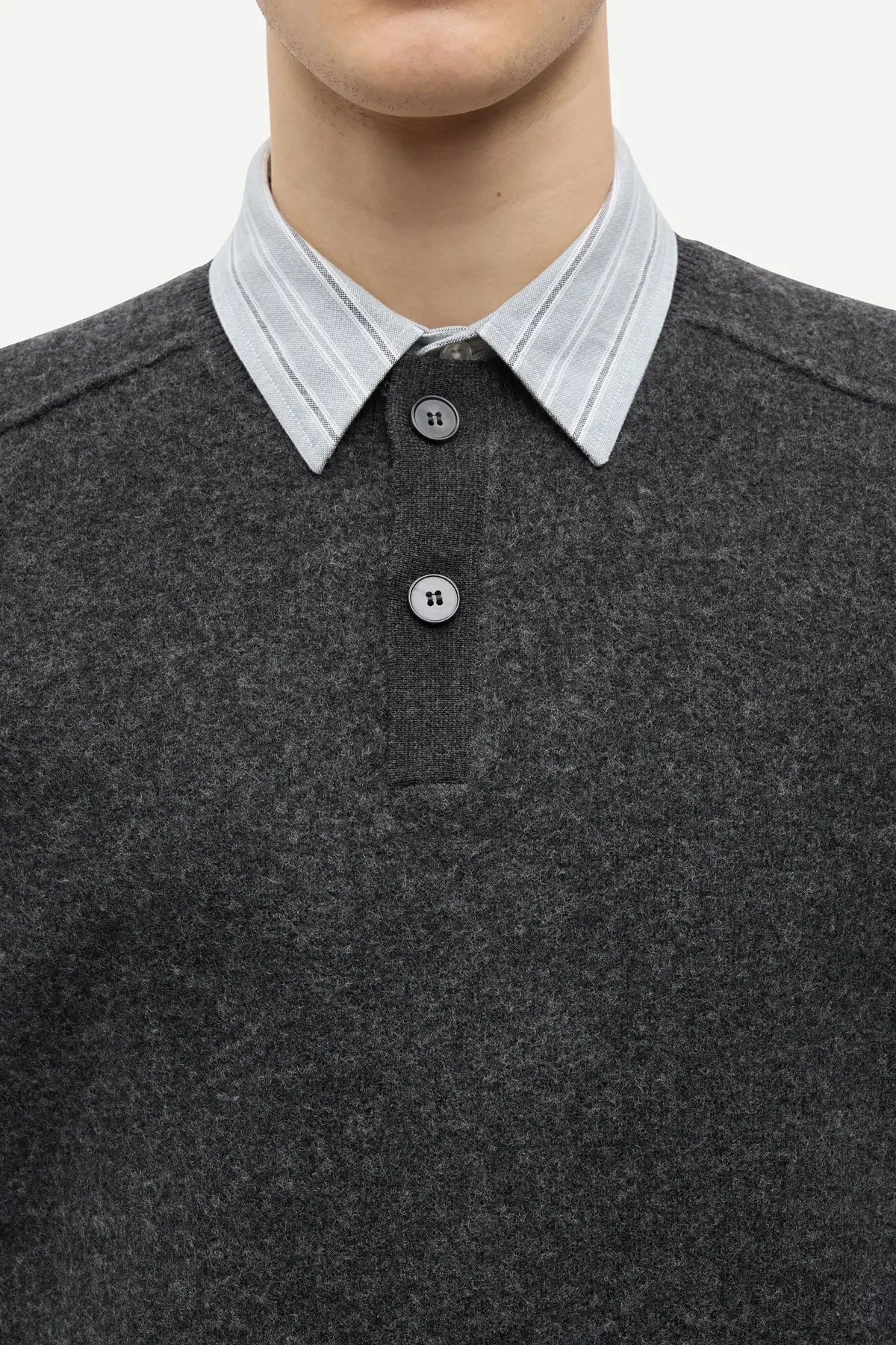 Samsøe Samsøe - Sarick Sweater, Dark Grey Melange