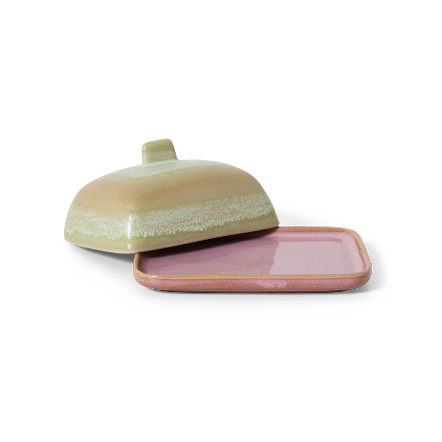 HKLIVING - 70’s Ceramics: Butter Dish, Skyline