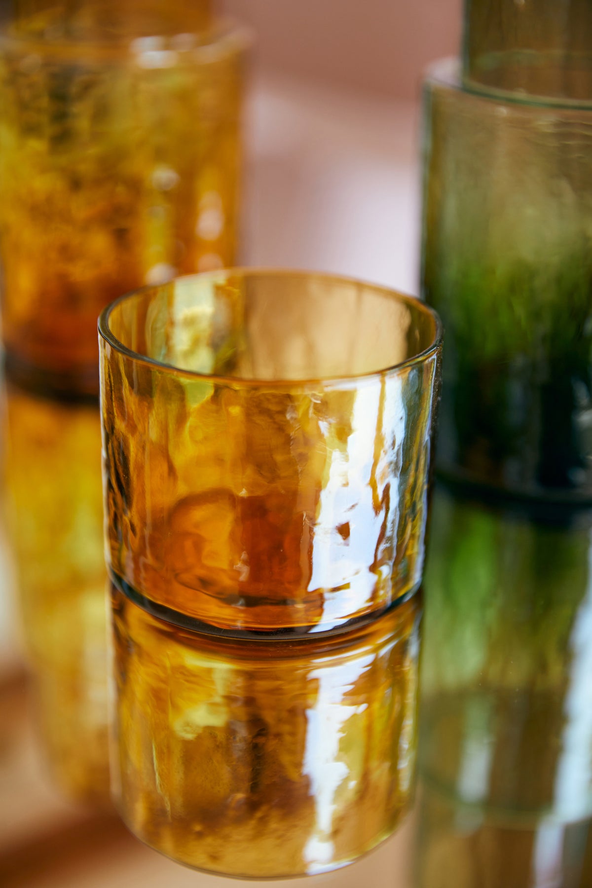 HKLIVING - Tube Glass, Amber