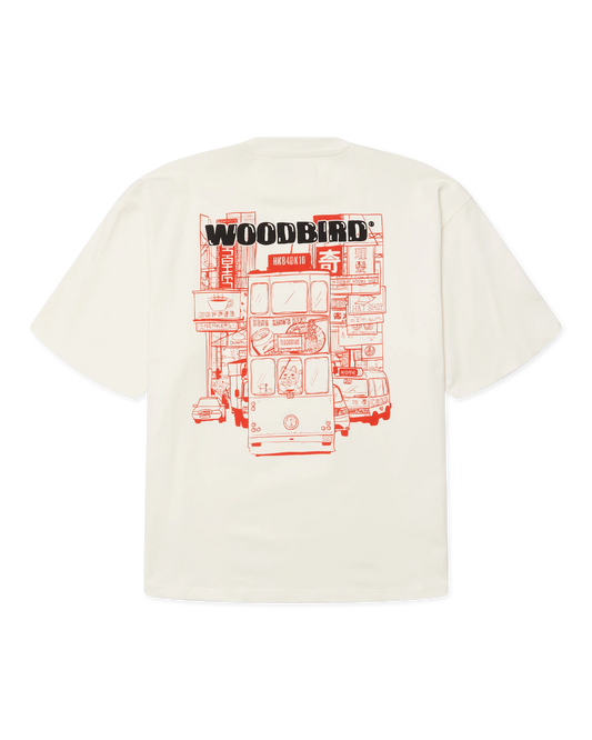 WOODBIRD - Beam Tram Tee, Off White