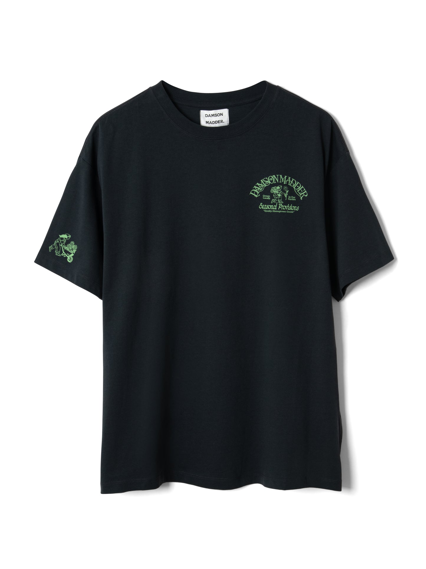 Damson Madder - Grown in the Garden Tee, Charcoal