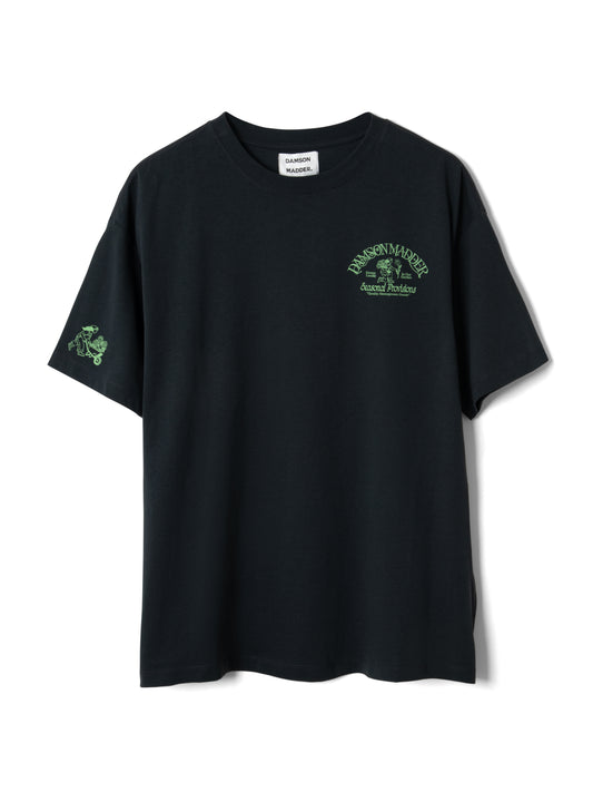Damson Madder - Grown in the Garden Tee, Charcoal