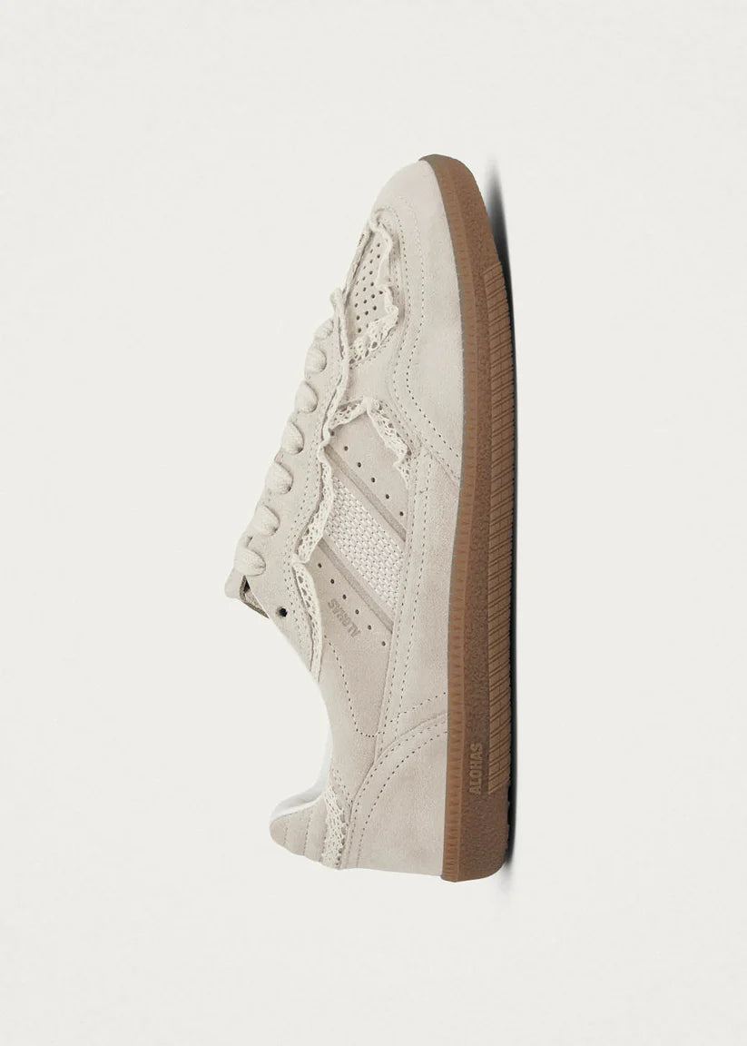 Alohas - Tb.490 Crochet Cream Leather Sneakers