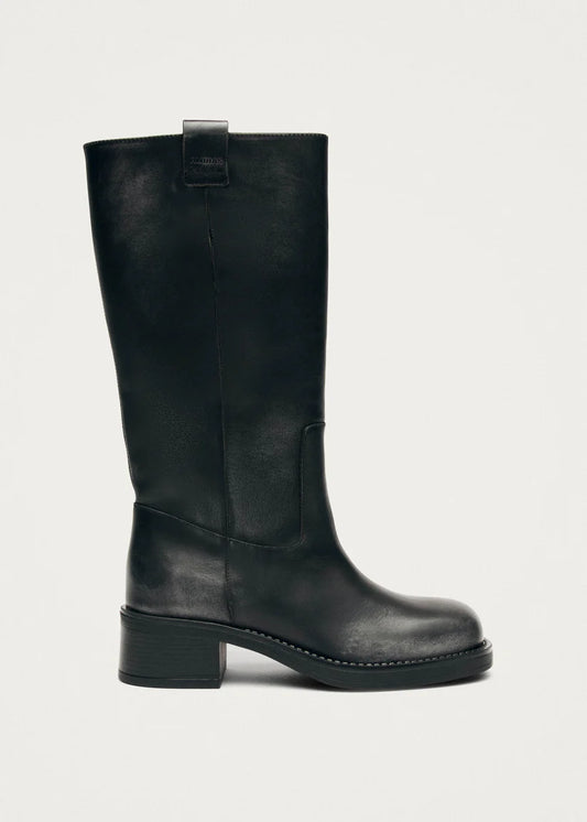 Alohas - Sajan Boots, Black Leather