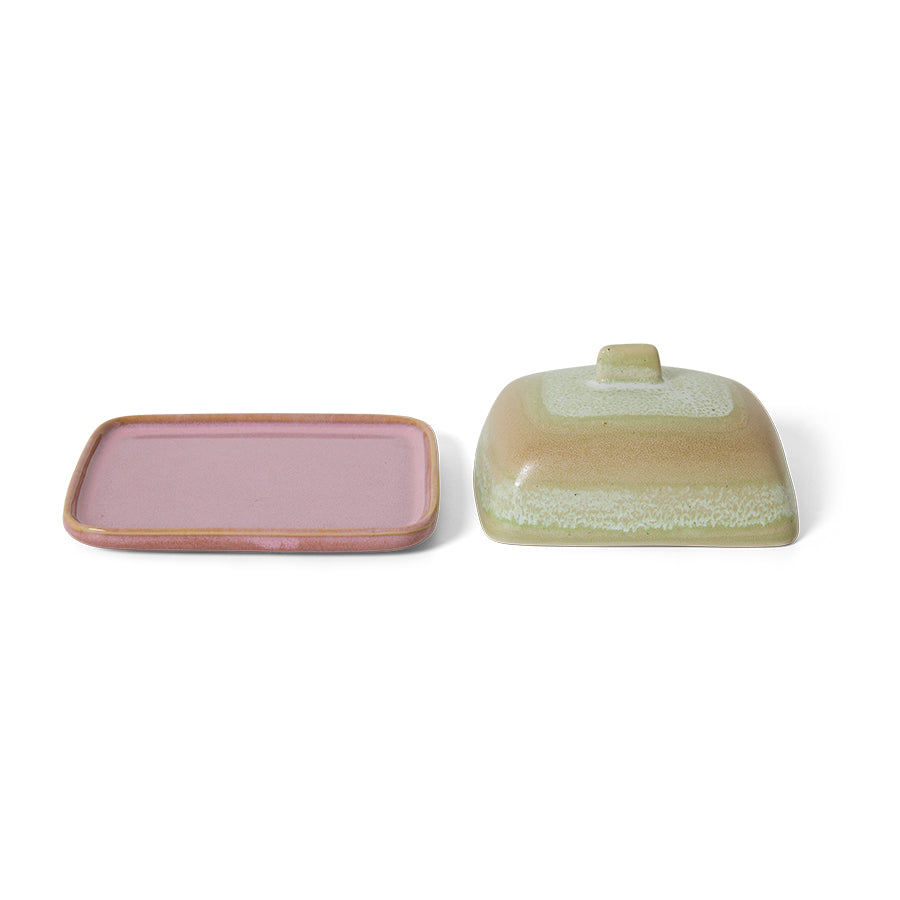 HKLIVING - 70’s Ceramics: Butter Dish, Skyline