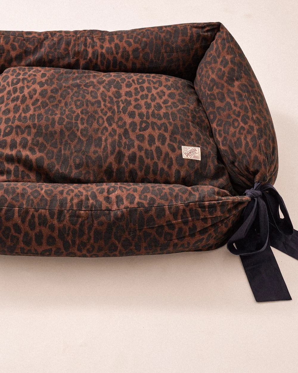 Damson Madder - Dog Bed, Dark Leopard