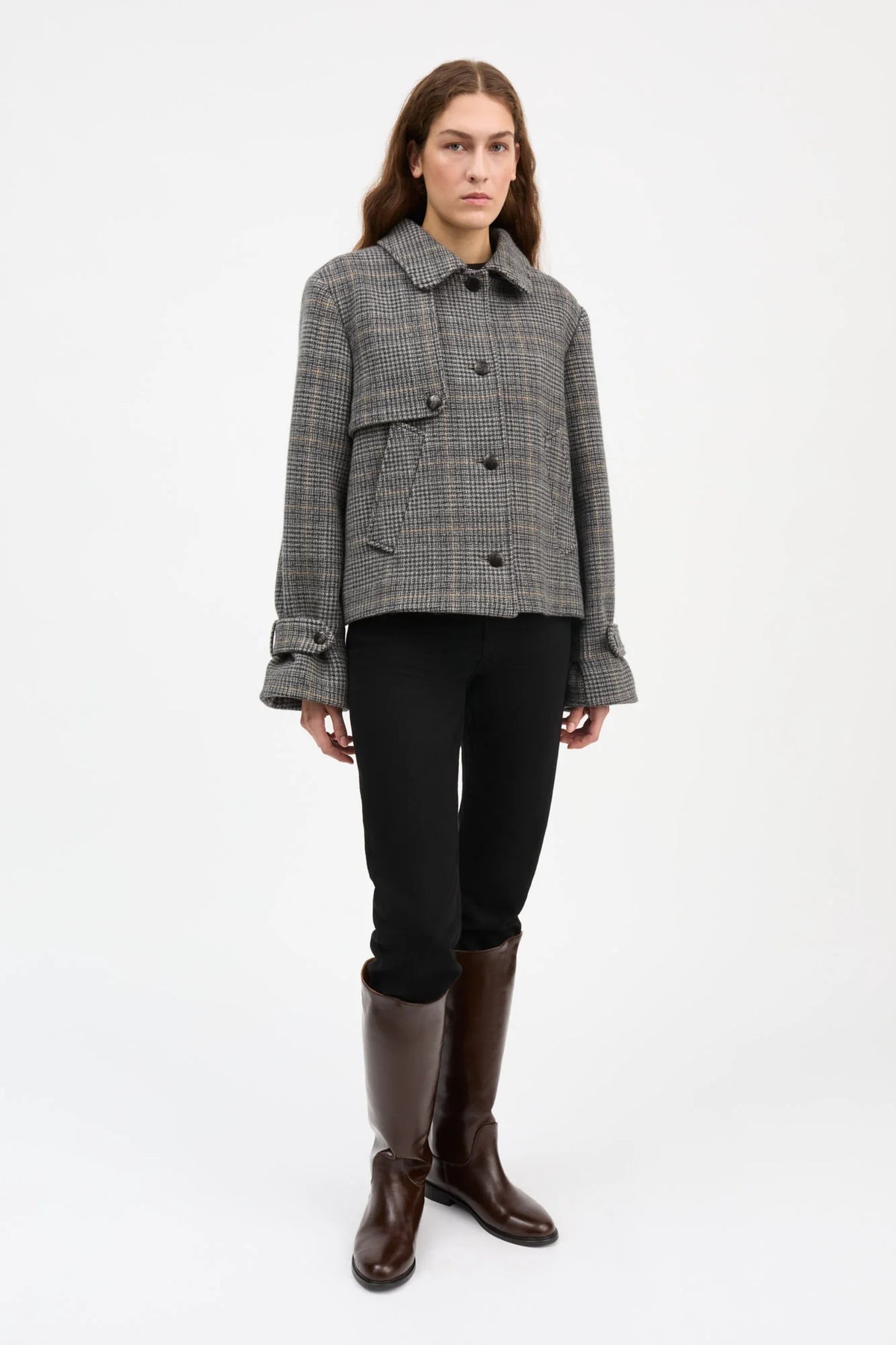 Skall Studio - Harriet Jacket, Grey Check